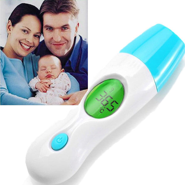 Protable 4 in 1 Infrared Thermometer For Baby Adult Digital LCD Display Body Forehead Ear Multifunctional Thermometer