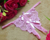 Ladies Lace Sexy Open Crotch Thongs G-string V-string T-Back Panties Knickers Underwear