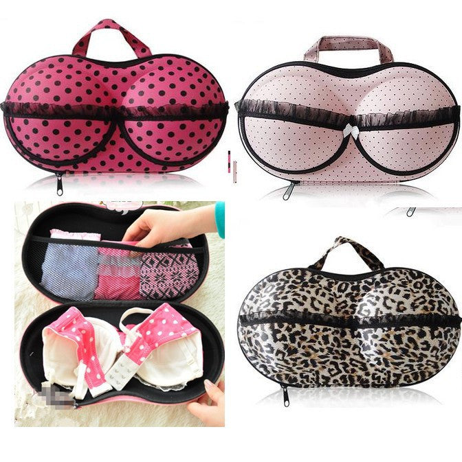 Stylish Portable Lingerie Storage Case Sexy Lady's Colorful Bra Chest Bag Underwear Organizer Travel Bag For Women