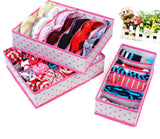 New 3 Pcs/set Storage Box Set For holder Bra Underwear Tie Socks with 6/7/24 cell