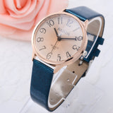 Lady Women Dress Watch Vintage Synthetic Leather Strap Analog Quartz Sport Wrist Watches