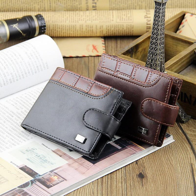 Casual Wallets For Men New Design Genuine Leather Top Purse Wallet With Coin Bag