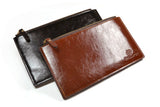 Hot unisex genuine leather men wallets clutch Selling Fashion money clip men wallets and purses