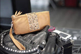 New arrive Hot selling PU Leather fashion designer Rivet bag women wallet Bag fashion women's clutches