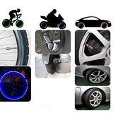 New 8pcs/lot Mix Color Bike Bicycle Car Wheel Tire Valve Cap Spoke Neon Flash LED Lights Lamp