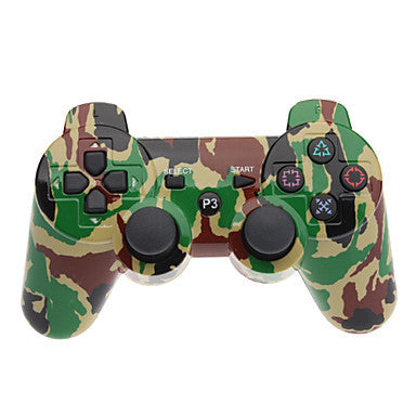 Camouflage Dual-Shock Bluetooth V4.0 Wireless Controller for PS3