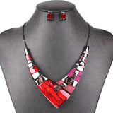 Fashion Jewelry Sets Gunmetal Plated Multicolor/Green/Red Colors High Quality Party Gifts