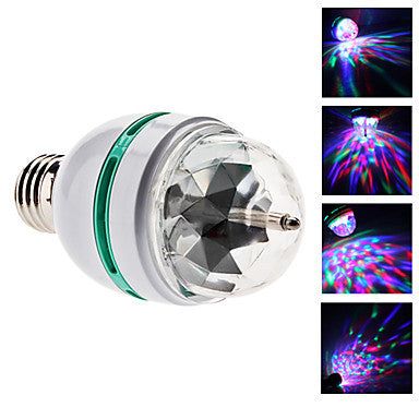3W Colorful Light Autorotation Mini LED Bulb for Disco Party Stage (85-265V)