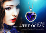 Neoglory Titanic Ocean Heart Necklaces & Pendants For Women Crystal Rhinestone Jewelry Accessories Gift