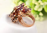 Newest Arrival 18K Rose Gold plated My Mona Lisa Wedding Rings for Women Multicolor High Quality Jewelry