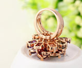 Newest Arrival 18K Rose Gold plated My Mona Lisa Wedding Rings for Women Multicolor High Quality Jewelry