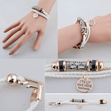 Fashion Vintage Rope Charm Bracelets For Woman Jewelry Leather Bracelets & Bangles