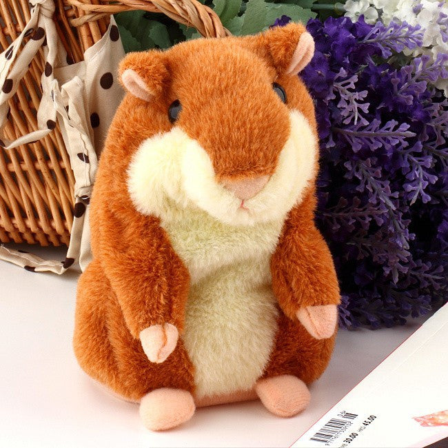 Lovely Talking Hamster Plush Toy Hot Cute Speak Talking Sound Record Hamster Toy Animal