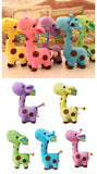 new infant baby boys girls toy Lovely Giraffe Deer Soft Plush Toy children Animal Dolls Baby Kid Birthday Party Gift
