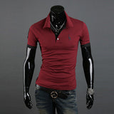 New Casual Men's Slim Fit Stylish Short Sleeve Shirts for man