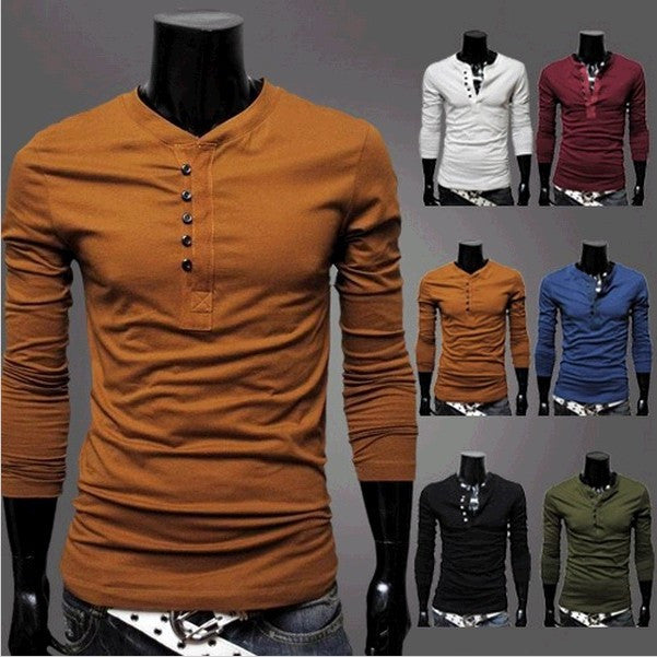 Hot Sale Men Tshirt Fashion T-shirts Summer Wear Long Sleeve