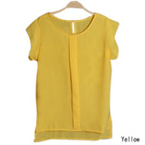 New Women Blouses Sleeveless Fashion Chiffon Blouses Lady Crew Neck Flounced Sleeve After The Open Collar ShirtsNew Women Blouses Sleeveless Fashion Chiffon Blouses Lady Crew Neck Flounced Sleeve After The Open Collar Shirts