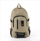 Male fashionable casual canvas backpack middle school students school bag travel bag large capacity backpack man bag
