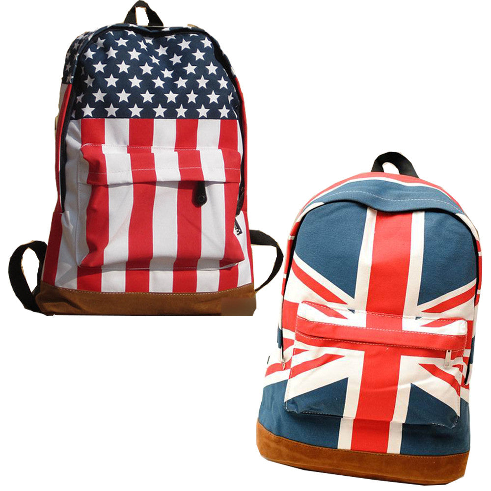 Olympic Games American US UK Flag Star-Spangled Banner Backpack Shool Bag Student bag