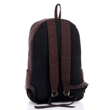 Solid color brief women backpack fashionable casual canvas bag student school bag Men's Backpacks