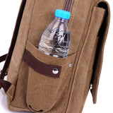 New Fashion canvas laptop backpack men travel bag men casual student school bag