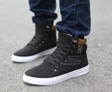 Hot Men Shoes Sapatos Tenis Masculino Male Fashion Spring Autumn Leather Shoe For Men Casual High Top Shoes Canvas Sneakers