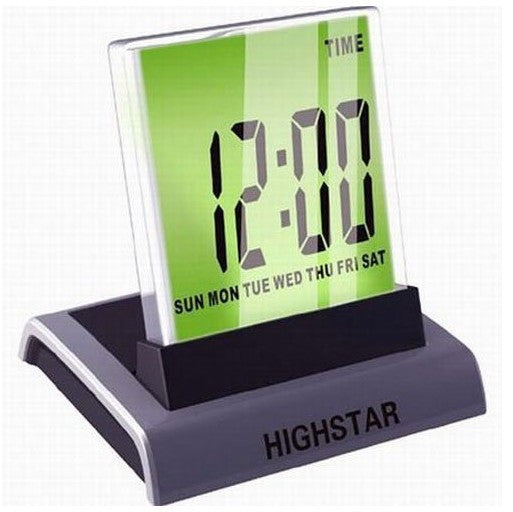 7 Color Change Mini Desktop Digital LCD Thermometer Calendar LED Alarm Clock