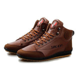 Hot Sale Men's Fashion PU Leather Boots Male Casual All-Match Spring Autumn Wear Shoes