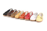 Woman Genuine Leather Women Shoes Flats 8 Colors Buckle Loafers Slip On Women's Flat Shoes