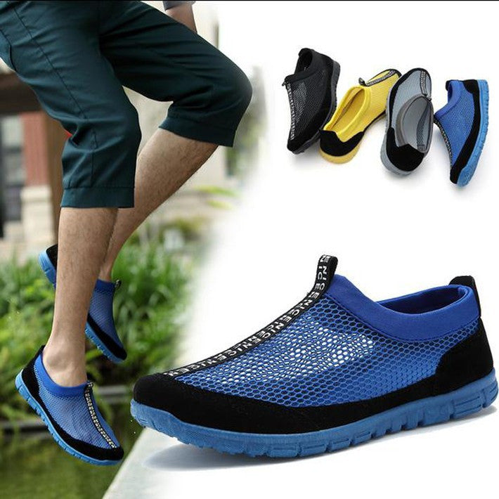 Men's Net Shoes Hot-selling Men's Hollow Out Fashion Shoes Male Casual Summer Wear Shoes
