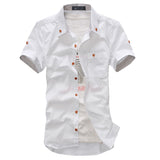 Hot Sale 2015 Men's Fashion Short Sleeve Shirts.Top Brand Quality Summar Slim Shirts