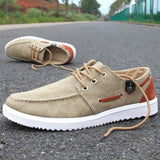 New Solid Men's Flats Shoes Casual Canvas Man Fashion Summer Sneakers For Men