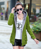 Korean Style Autumn Winter Women Coat Warm Thick Fleece Jacket Outerwear Hoodies Sweatshirts
