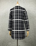 New Autumn Women Outerwear Striped Printed Jacket Slim Casual Coat