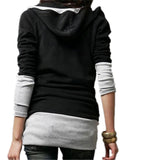 Fashion Korean Style Women Long Sleeve Hooded Casual Hoodies Sweatshirt Blouse Tops Outerwear