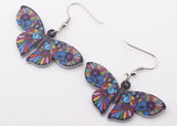 Bonsny Drop Butterfly Earrings Long Big Dangle Acrylic Earrings News Spring Summer Girl Woman Fashion Jewelry Accessories