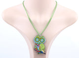 Owl Necklace Acrylic Pattern Chain Animal Bird Pendant Fashion Jewelry News Accessories Famous Brand Unique Design