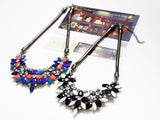 Fashion Necklaces For Women Fabric Acrylic Resin Flower Necklace Collar Statement Necklace Pendant