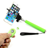 new Extendable Selfie Stick Bluetooth 6 Color Monopod+clip Holder+bluetooth Camera Shutter Remote Controller Android iOS