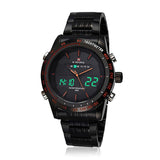 Watches men NAVIFORCE 9024 luxury brand Full Steel Quartz Clock Digital LED Watch Army Military Sport watch