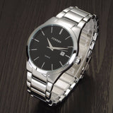 Luxury Brand Full Stainless Steel Analog Display Date Men's Quartz Watch Business Watch Men Watch