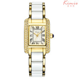 KIMIO New Women Watch Fashion Analog Display Quartz Watch Women Luxury Brand Rhinestone Women Watches