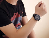 MEGIR CHRONOGRAPH 24 Hours Luxury Brand Watch Men Full Steel Watch Analog Display Quartz Men Business Watches Casual Watches