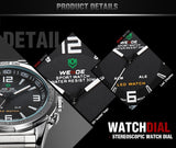 Top Watches Men Luxury Brand WEIDE Fashion & Casual Wrist LED Series Analog Digital Display 3ATM Waterproof Popular Watches