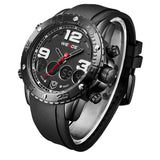 WEIDE Watches Men Luxury Brand Top Stainless Steel Wrist Band Analog Alarm Stopwatch Digital Display Fashion Mens Casual Watch