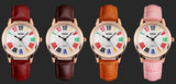 Skmei Famous Brand Watches Women Fashion Retro Luxury Clock Female Casual Ladies Leather Strap Quartz Watch Women Wristwatches