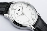 EYKI Genuine Leather Band Gold Case Analog Display Quartz Watch Men Luxury Brand Business Casual Watch