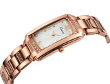 KIMIO New Women Quartz Watch IP Plating Gold Stainless & Rhinestone Band Casual Watch Women Wristwatch