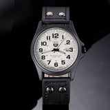 Sanwony New Arrival Vintage Classic Men's Date Leather Strap Sport Quartz Watch