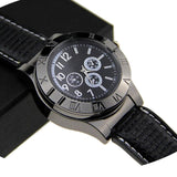 Military USB Lighter Watch Men's Casual Quartz Wristwatches with Windproof Flameless Cigarette Cigar Lighter